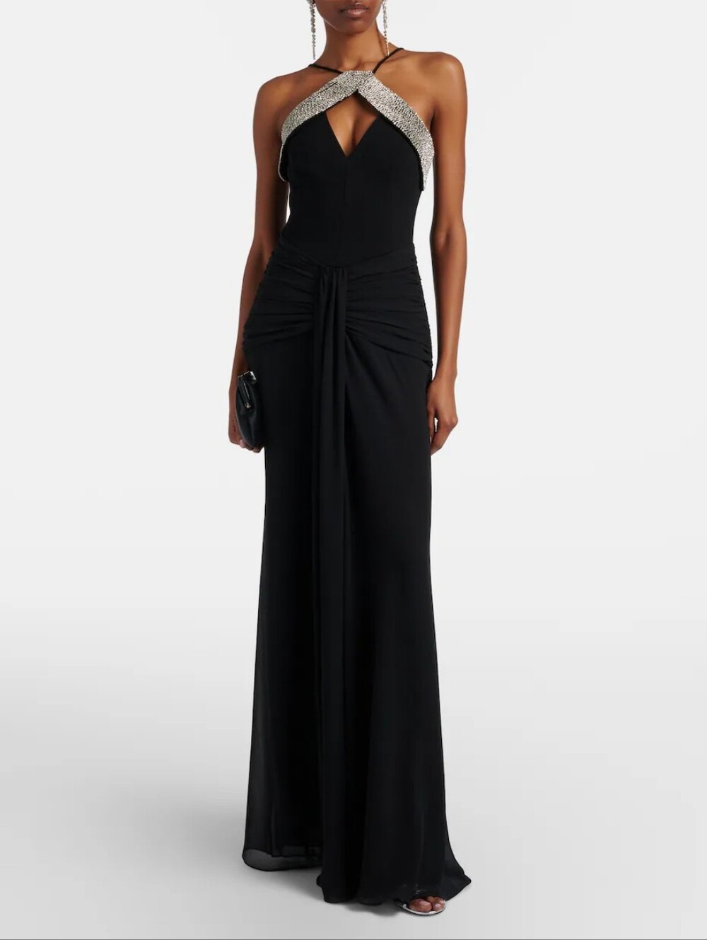 Rebecca Valance Astros Embellished Draped Gown **Current Season** - Picture 2 of 8